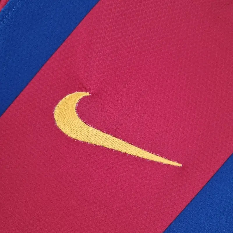 Spain Barcelona Retro Long Sleeve 10/11 Home Football Jersey SuperJerseysTK