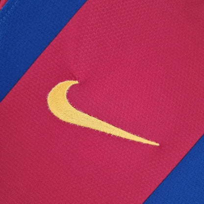 Spain Barcelona Retro Long Sleeve 10/11 Home Football Jersey SuperJerseysTK