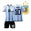 Mens/Kids 2022 Soccer Game Champion 3 Stars Argentina Fans #10 Jerseys Football Team Shirts SuperJerseysTK