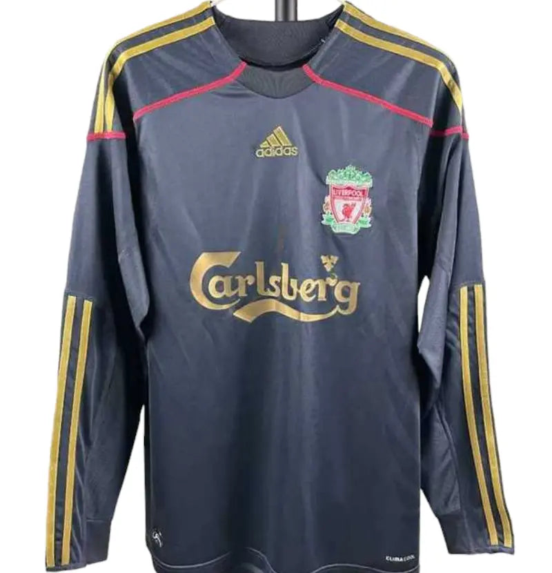 Liverpool Retro Long Sleeve 09/10 Away Football Jersey SuperJerseysTK