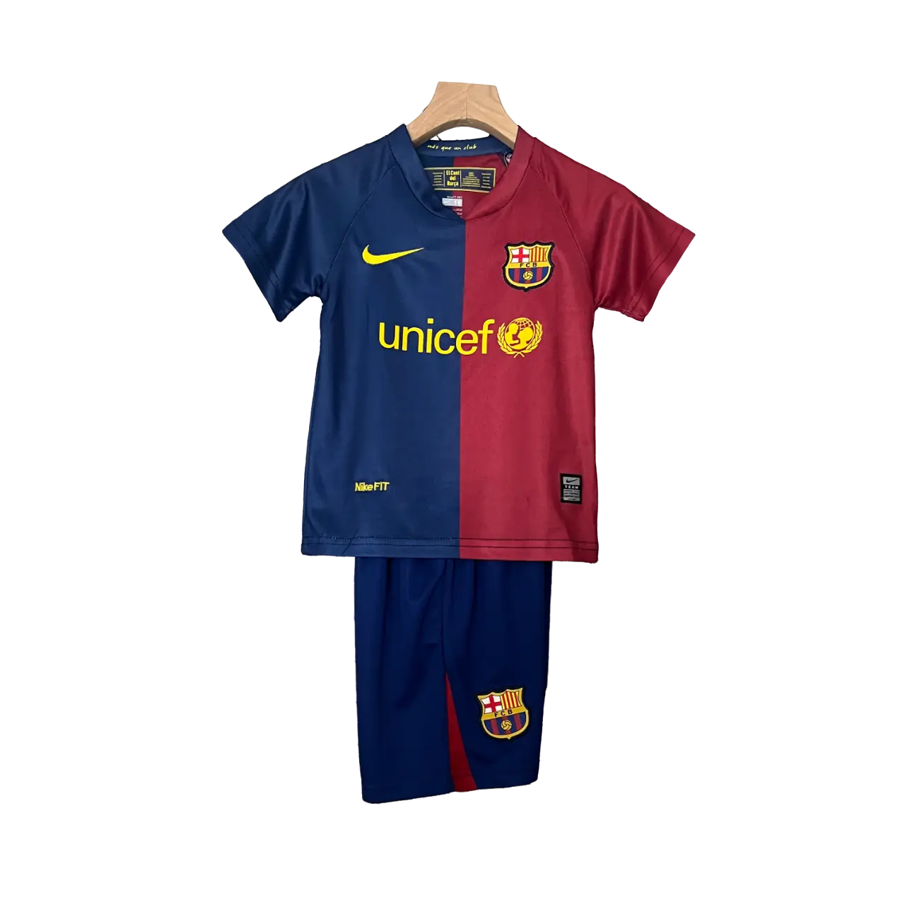 Spain 2008/09 Barcelona Kids' Champions League Version Home Football Jersey - An Iconic Choice for Young Fans