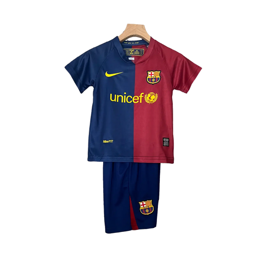 Spain 2008/09 Barcelona Kids' Champions League Version Home Football Jersey - An Iconic Choice for Young Fans