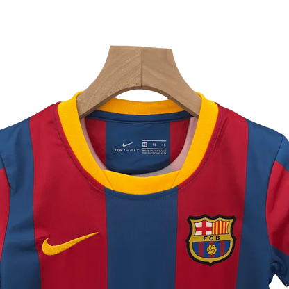 Spain 2010/11 Barcelona Kids' Iconic Home Premium Football Jersey - A Classic for Young Fans SuperJerseysTK