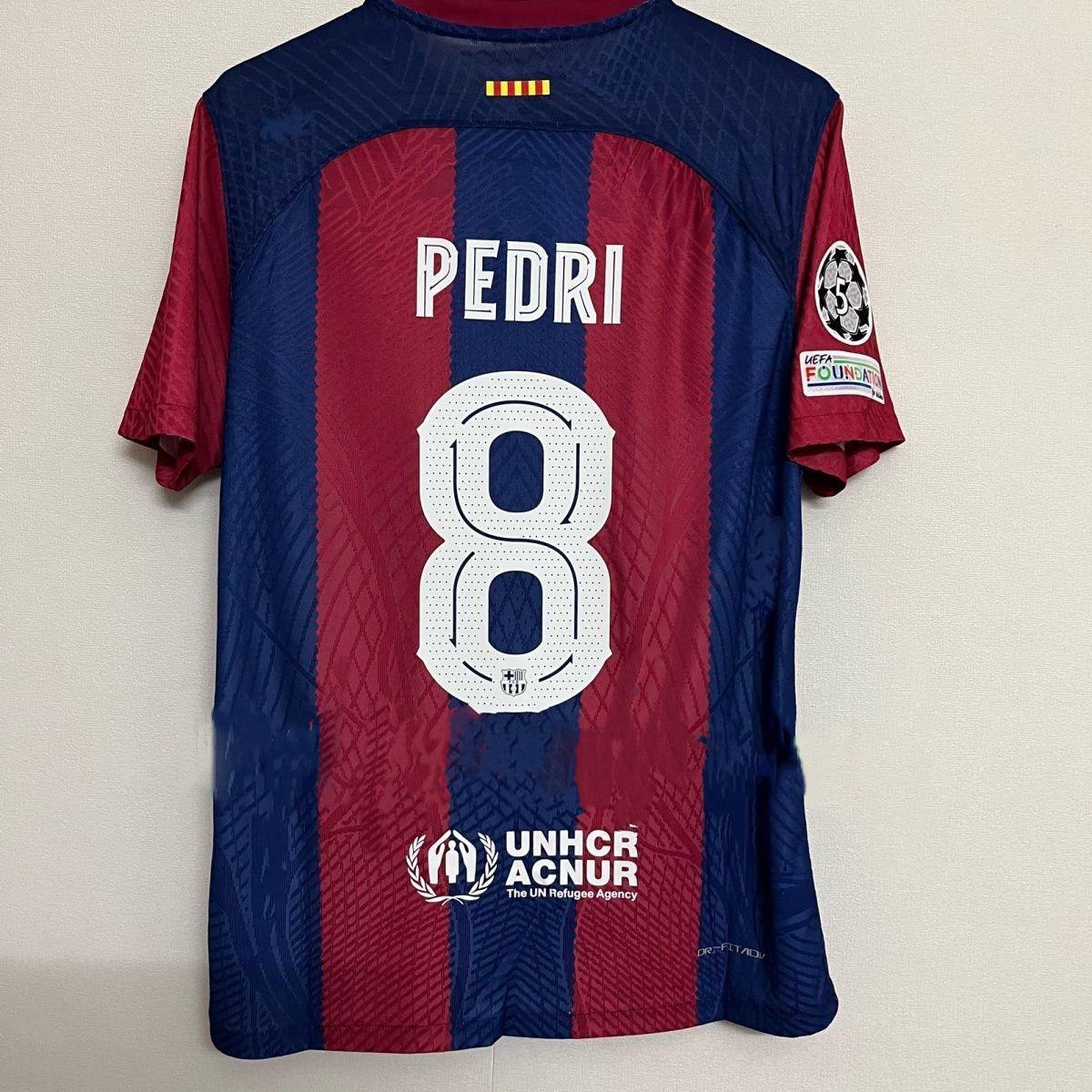 23-24 Barca home Champions League edition jersey No. 6 Garvey 21 De Jong Pedri Felix football jersey SuperJerseysTK