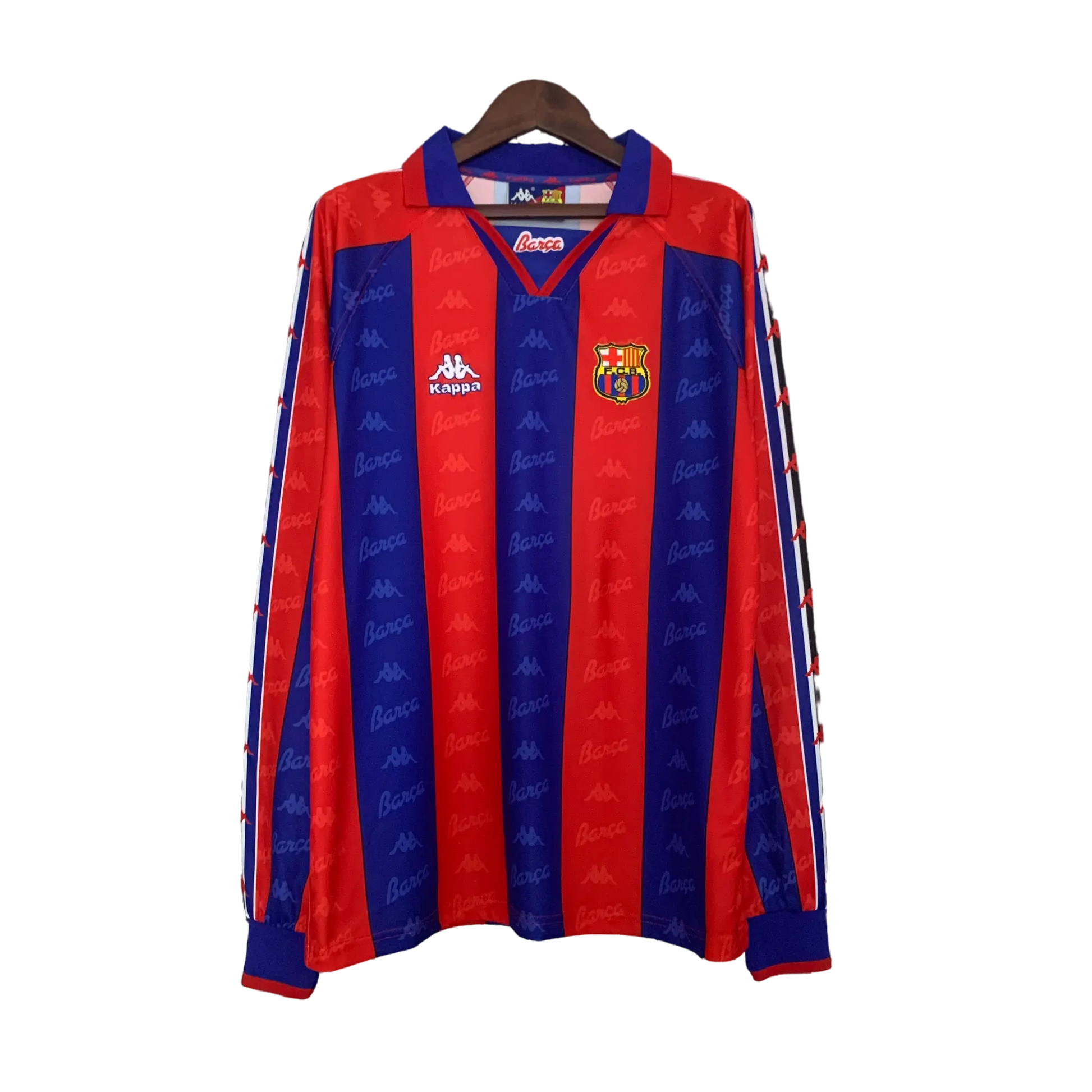 Barcelona Retro Long Sleeve 96/97 Home Classic Football Jersey