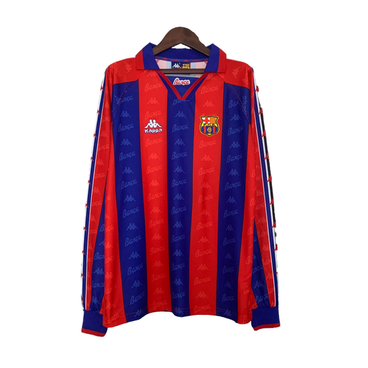 Barcelona Retro Long Sleeve 96/97 Home Classic Football Jersey