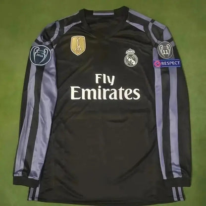 16-17 Season Champions League Edition Real Madrid Away Jersey Ramos Benzema Modric Ronaldo Soccer Jersey Set SuperJerseysTK