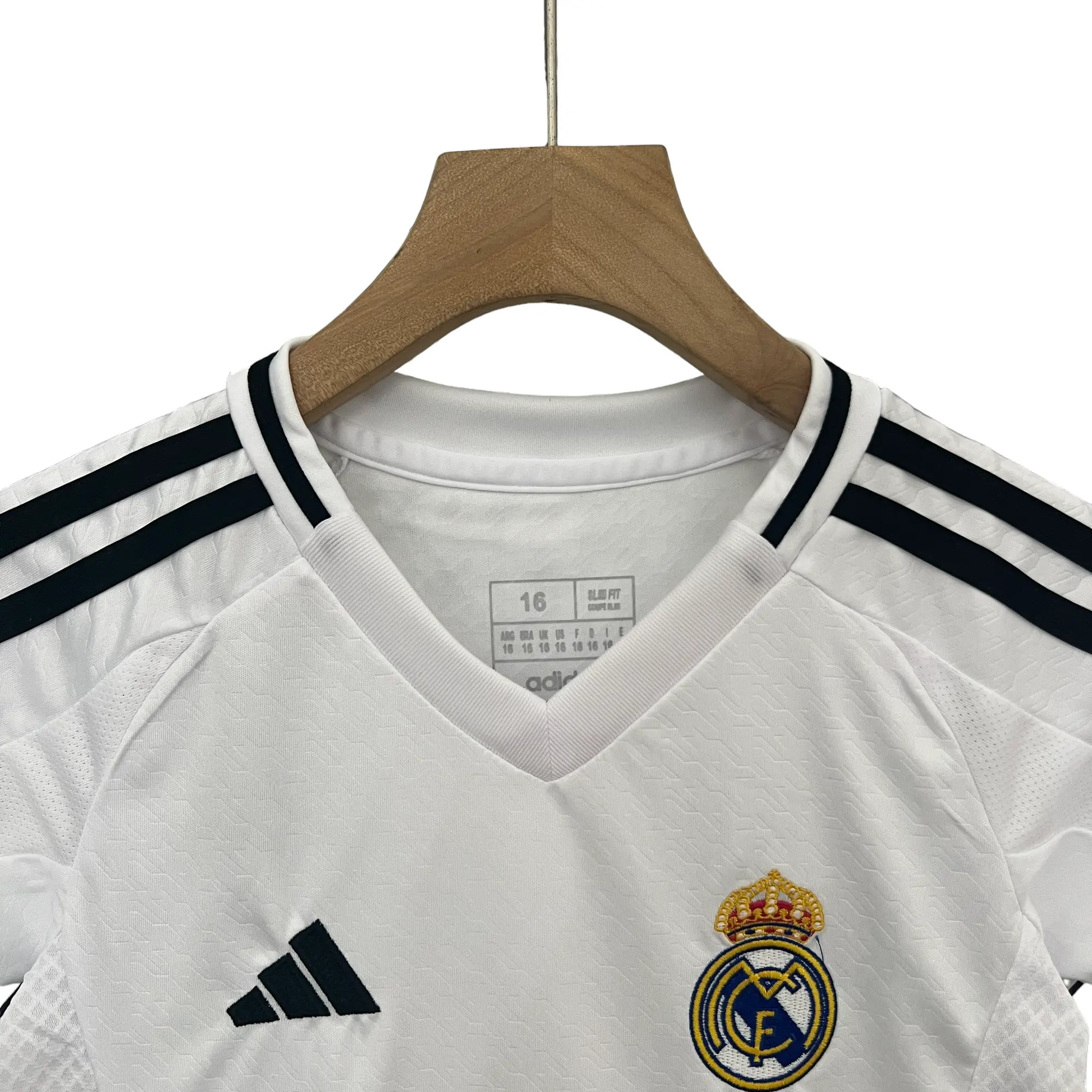 Spain Real Madrid 2024/25 Kids' Iconic Home Premium Football Jersey - A Classic for Young Fans SuperJerseysTK