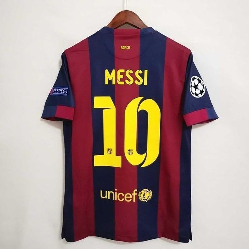 Vintage 14 15 Barcelona Neymar Messi Jr Vintage Men's T-shirt Thailand SuperJerseysTK