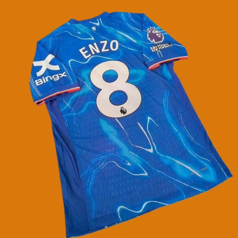 Soccer jersey  2425 season home Chelsea player version #8 Enzo football jersey fan version SuperJerseyTK