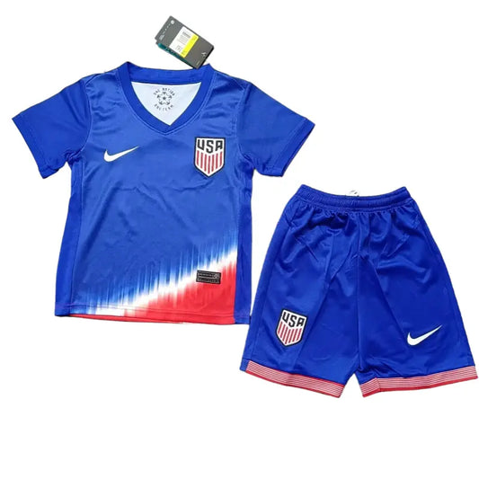 United States 2024 Kids' Stylish Away Premium Football Jersey - A Trendy Choice for Young Fans SuperJerseysTK