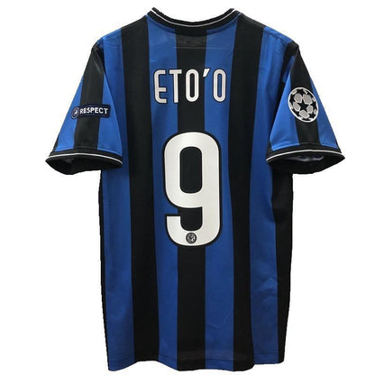 0910 Inter home Champions League edition kit Zanetti SnedeMilito Long sleeve retro football kit men SuperJerseysTK