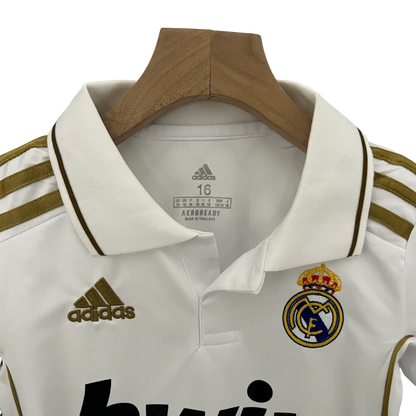 Spain 2011/12 Real Madrid Kids' Iconic Home Premium Football Jersey - A Classic for Young Fans SuperJerseysTK