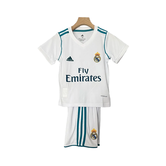 Real Madrid 2017/18 Kids' Premium Home Football Jersey - An Iconic Choice for Young Fans