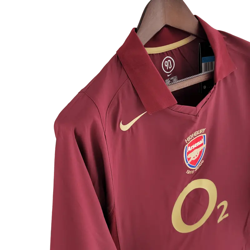 England Arsenal Retro 05/06 Long Sleeve Home Football Jersey SuperJerseysTK