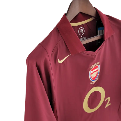 England Arsenal Retro 05/06 Long Sleeve Home Football Jersey SuperJerseysTK