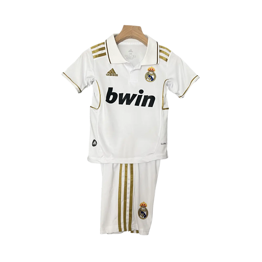 Spain 2011/12 Real Madrid Kids' Iconic Home Premium Football Jersey - A Classic for Young Fans