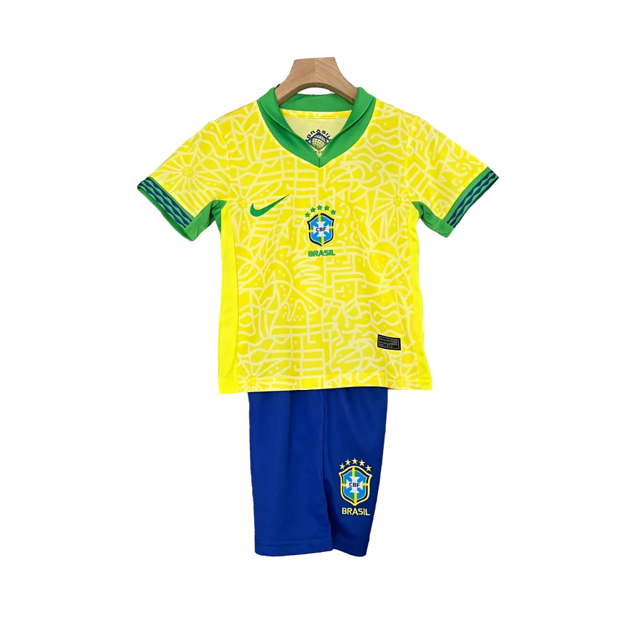 Brazil 2024 Kids' Iconic Home Premium Football Jersey - A Classic for Young Fans