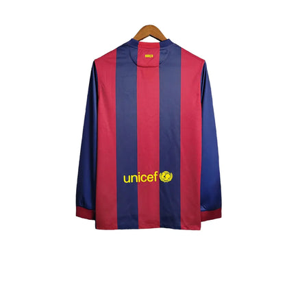 Barcelona Retro Long Sleeve 14/15 Home Classic Football Jersey SuperJerseysTK