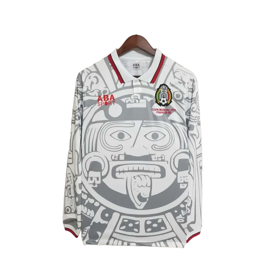 Mexico Retro Long Sleeve 1998 Away Football Jersey