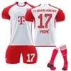 XNB 2023-2024 Bayern Munich Home Jersey #10 Sane Sportswear Soccer Jersey Activewear Set SuperJerseysTK