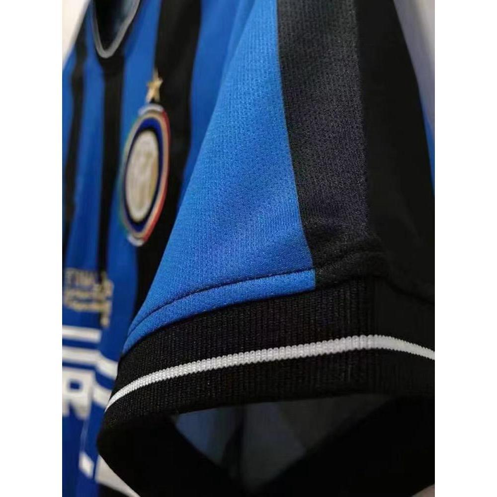 0910 Inter home Champions League edition kit Zanetti SnedeMilito Long sleeve retro football kit men SuperJerseysTK