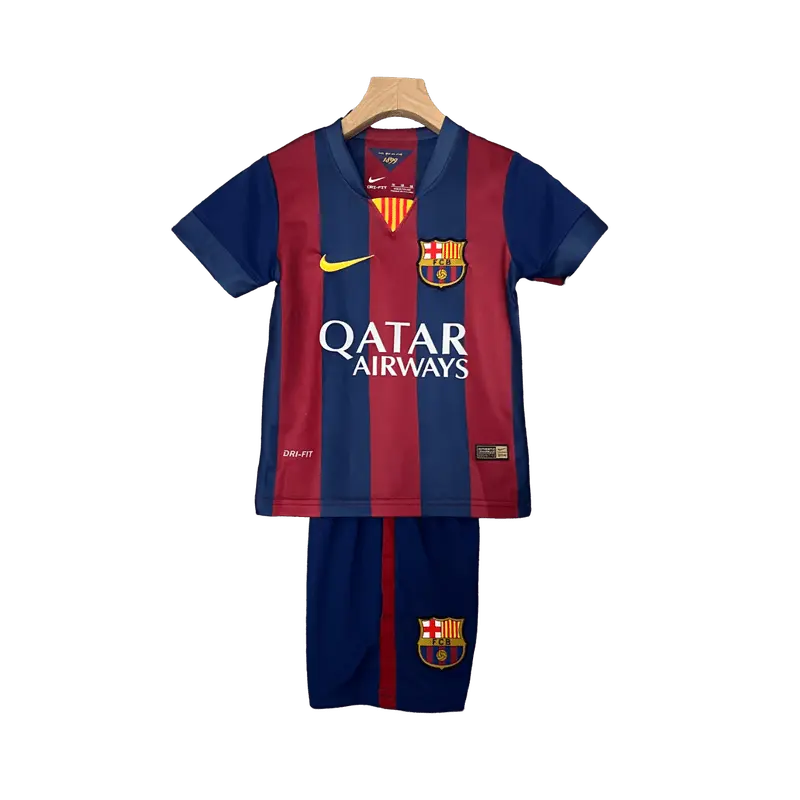 Spain Barcelona 2014/15 Kids' Iconic Home Premium Football Jersey - A Classic for Young Fans