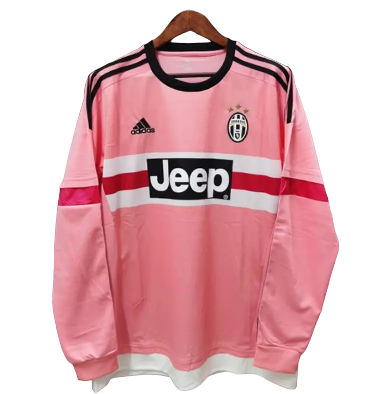 Exquisite Juventus Long Sleeve Retro 2015/16 Away Football Jersey