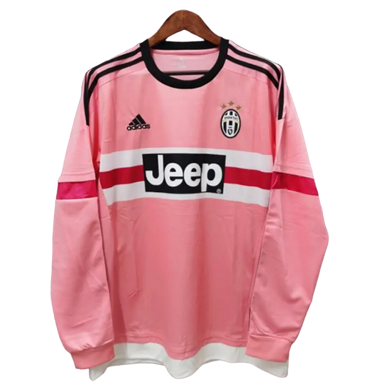 Exquisite Juventus Long Sleeve Retro 2015/16 Away Football Jersey