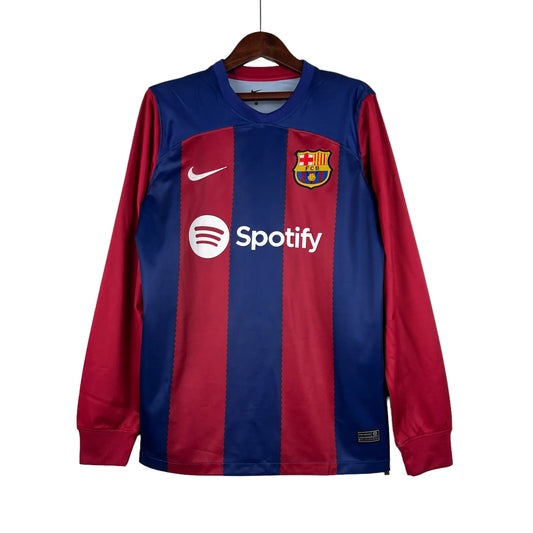 Barcelona 23/24 Long Sleeve Home Classic Football Jersey