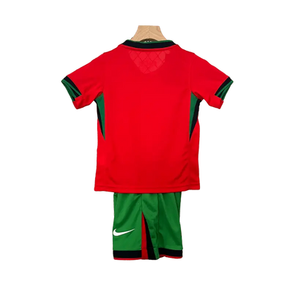 Portugal 2024 Kids' Iconic Home Premium Football Jersey - A Classic for Young Fans SuperJerseysTK