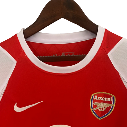 Arsenal Retro 02/04 Long Sleeve Home Classic Football Jersey - SuperJerseysTK