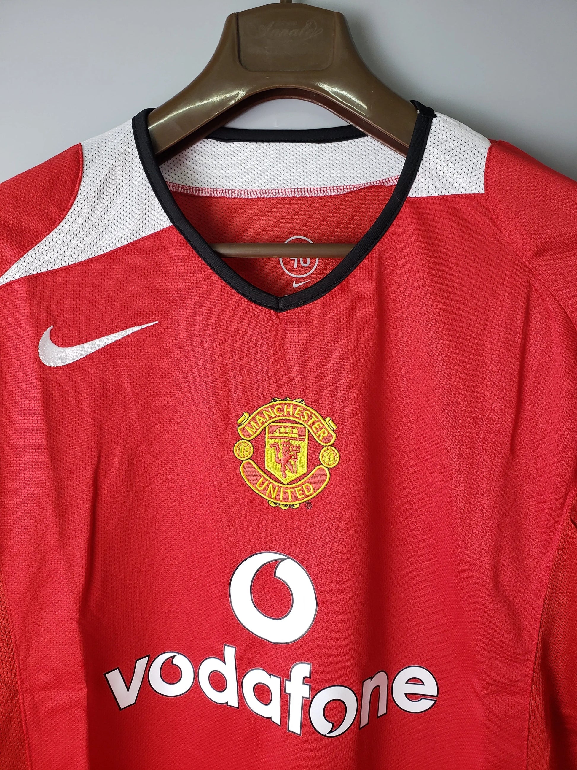 Manchester United 2005 Retro Home stylish Football Jersey SuperJerseysTK