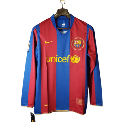 Barcelona Retro 2007/08 Long Sleeve Football Jersey SuperJerseysTK