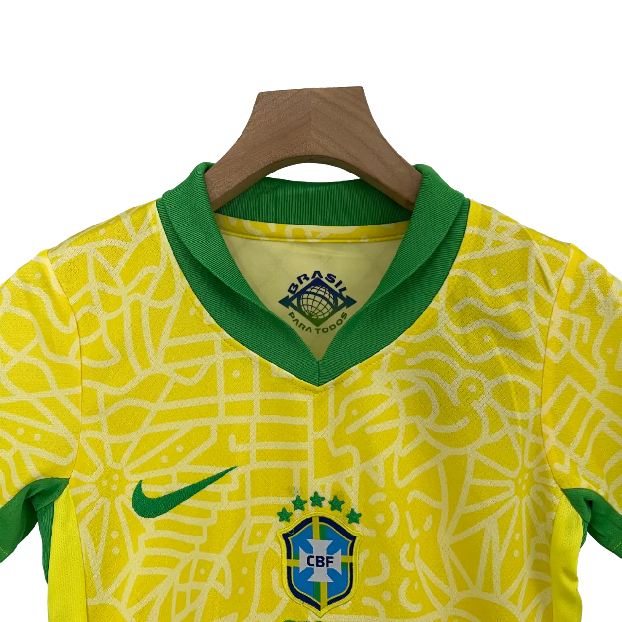 Brazil 2024 Kids' Iconic Home Premium Football Jersey - A Classic for Young Fans SuperJerseysTK