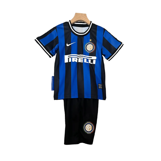 Italy Inter Milan 2009/10 Kids' Iconic Home Premium Football Jersey - A Timeless Treasure for Young Fans