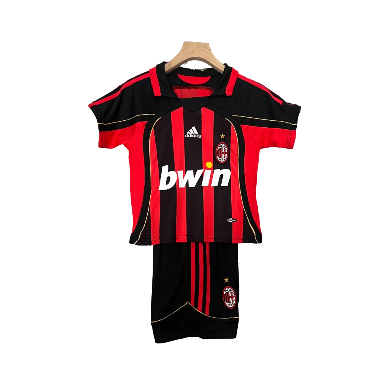 Italy 2006/07 AC Milan Kids' Home Premium Football Jersey - A Timeless Classic for Young Fans