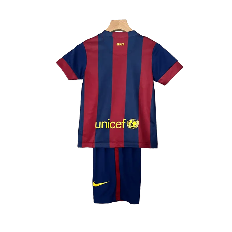 Spain Barcelona 2014/15 Kids' Iconic Home Premium Football Jersey - A Classic for Young Fans SuperJerseysTK