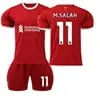 XNB 2023-2024 Liverpool Home Shirt #4 Virgil Soccer Jersey and Shorts Set SuperJerseysTK