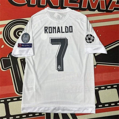 Soccer Jersey/Fans Version/Home kit/Cristiano Ronaldo #7/White/Short Sleeves/Madrid SuperJerseysTK