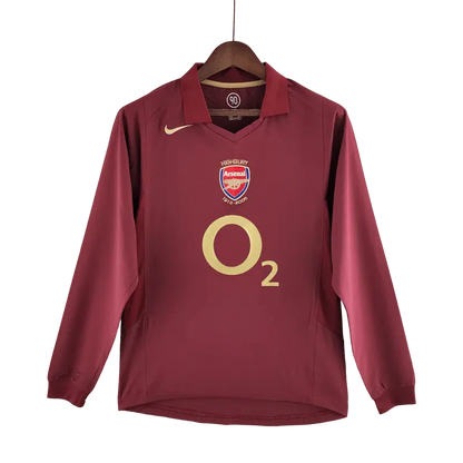 England Arsenal Retro 05/06 Long Sleeve Home Football Jersey