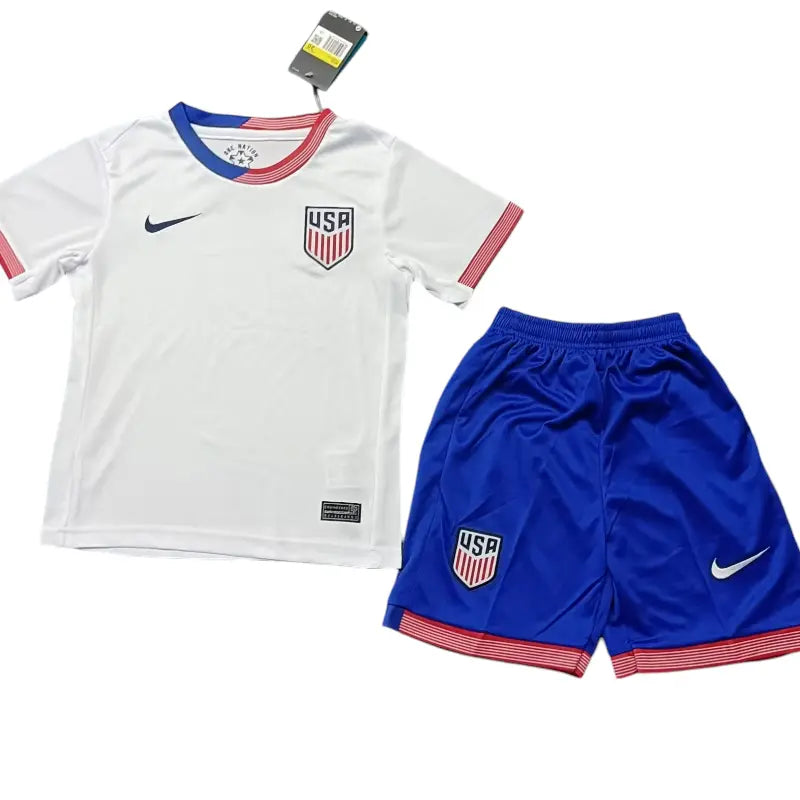 United States 2024 Kids' Stylish Home Premium Football Jersey - A Trendy Choice for Young Fans SuperJerseysTK