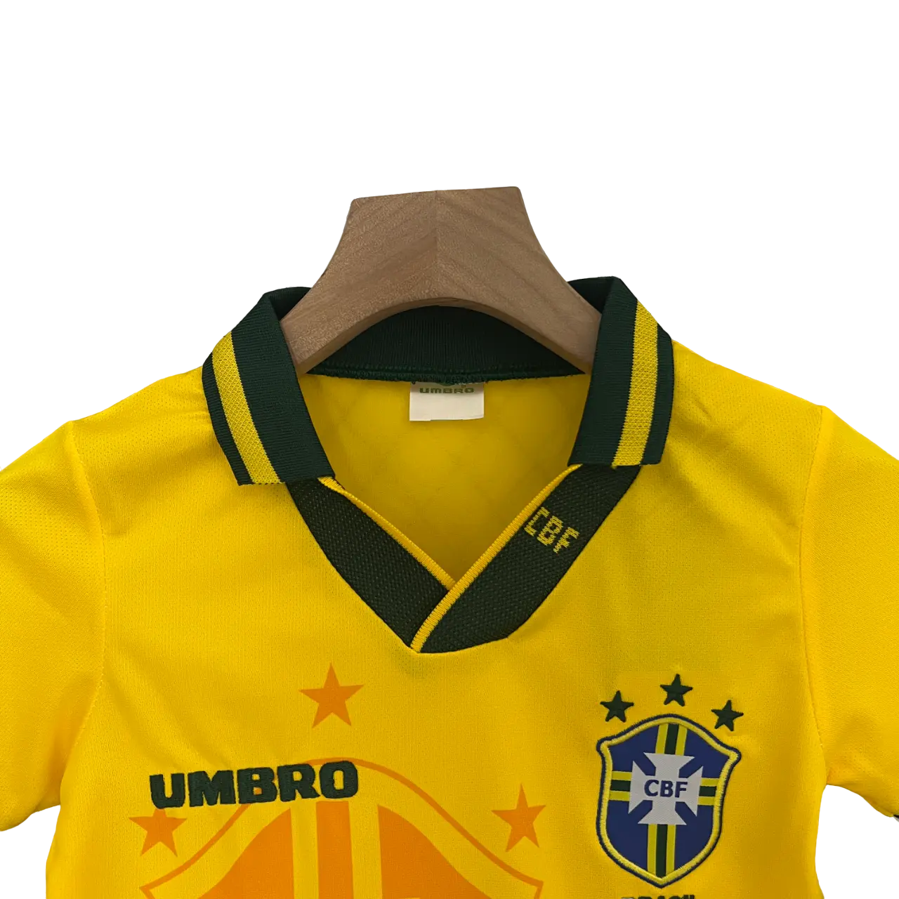 Brazil 1993/94 Kids' Classic Home Premium Football Jersey - A Nostalgic Gem for Young Fans SuperJerseysTK