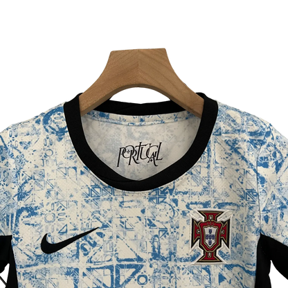 Portugal 2024 Kids' Stylish Away Premium Football Jersey - A Trendy Choice for Young Fans SuperJerseysTK