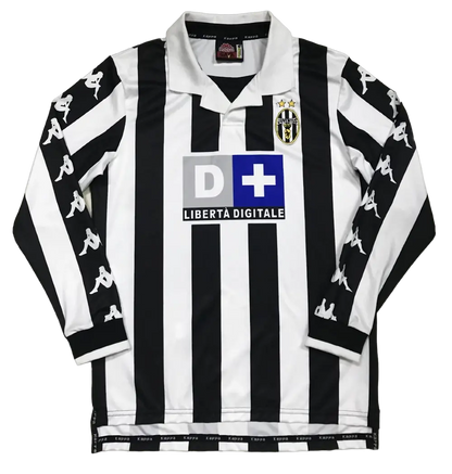 Juventus Premium Long Sleeve Retro 1999/00 Home Classic Football Jersey