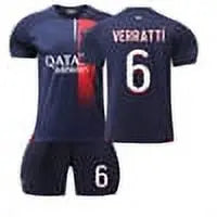 XNB 2023-2024 Les Parisiens Home Jersey #4 Sergio Ramos Soccer Jersey and Shorts Set SuperJerseysTK