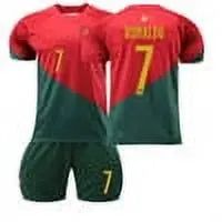 Mens/Kids 2022 Soccer World Cup Portugal Fans #7 Jerseys Football Team Shirts SuperJerseysTK