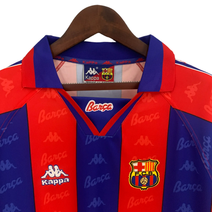 Barcelona Retro Long Sleeve 96/97 Home Classic Football Jersey - SuperJerseysTK