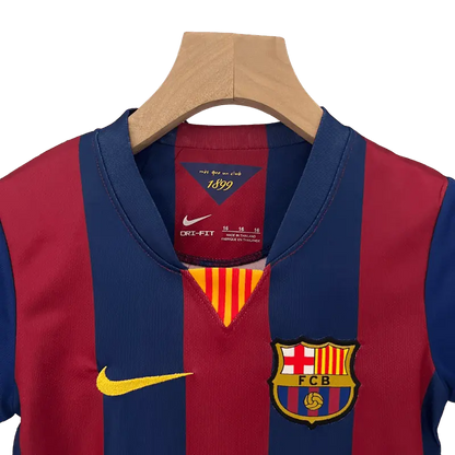 Spain Barcelona 2014/15 Kids' Iconic Home Premium Football Jersey - A Classic for Young Fans SuperJerseysTK