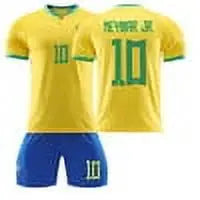 Mens/Kids 2022 Soccer Game Brazil Soccer #10 Jerseys Soccer Team Shirts SuperJerseysTK